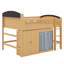 Lit mezzanine avec armoire de rangement, garde-robe et lumières DEL pour enfants adolescents-25654139