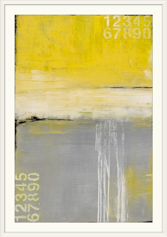 «Hampton Sun», reproduction, H 38 po x l 28 po x P 1 po, Cadre blanc