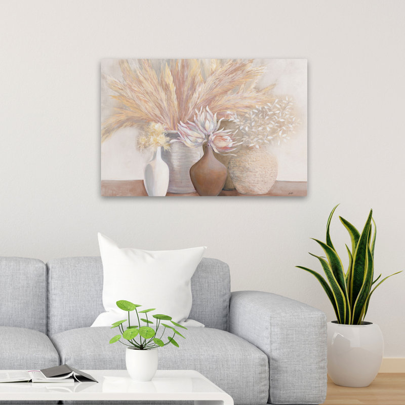 Nature morte, ferme et jardin modernes, H 36 po x l 24 po