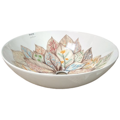 RITA & LOLA Home 400mm L x 400mm W Porcelain Circular Sink