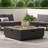 Square Iron Fire Pit, 50,000 BTU