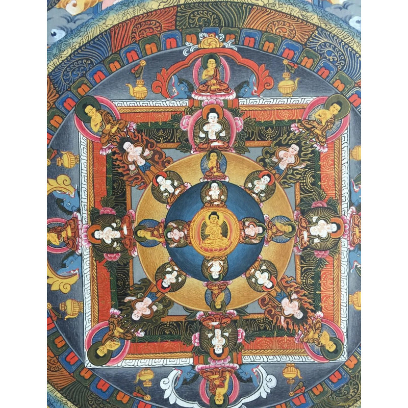 Mandala Thangka (Brocadeless Thangka)