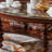 American-style carved solid wood coffee table