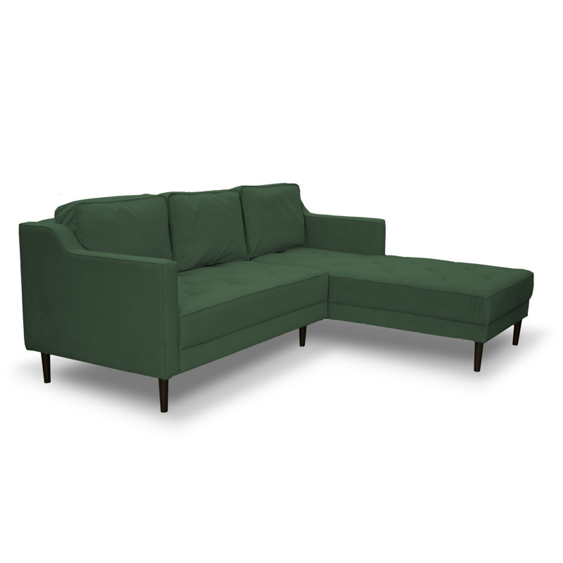 4 Seater Sofa Bed, Right Hand Facing, Green
