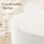 Pouf rond moderne en sherpa de 22,8 pouces pour salon-407676962-407676963