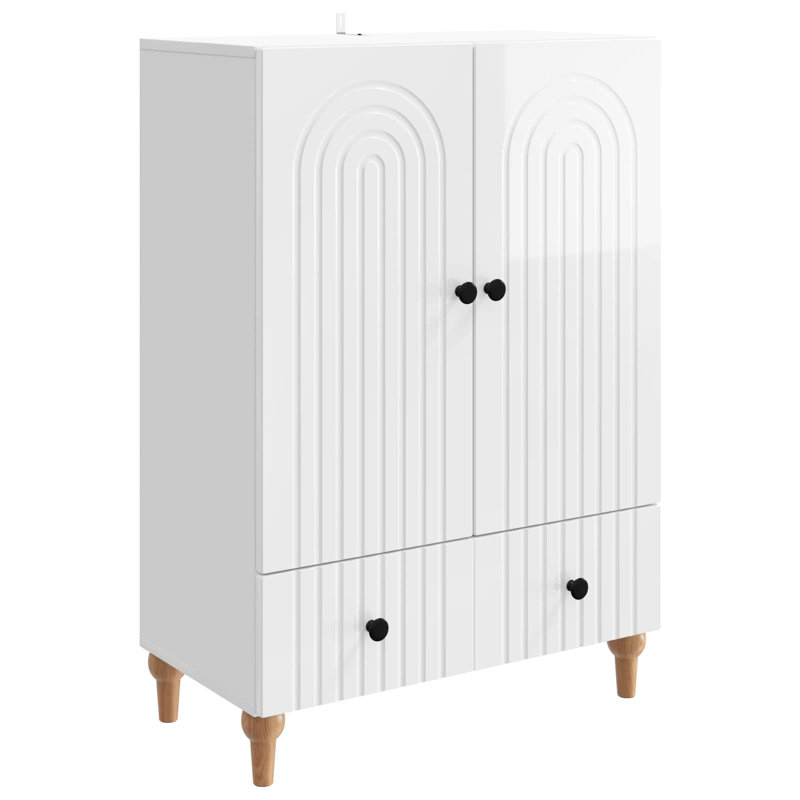 66cm Sideboard, High Gloss White