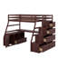 Lit mezzanine simple avec tiroirs, tablettes et bureau-789759799