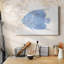 Toile tendue bleue et blanche avec poissons tropicaux-1728556583