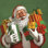 «Holiday Santa IV» par Janelle Penner - reproduction sur toile tendue