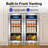 Tittla 30" Beverage Refrigerator Bundle (Two 15" Units), 330-Can Built-in Split Drink Cooler with Reversible Doors, Silver