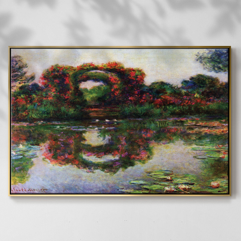 Monet, H 25 po x l 37 po x P 2 po, Or