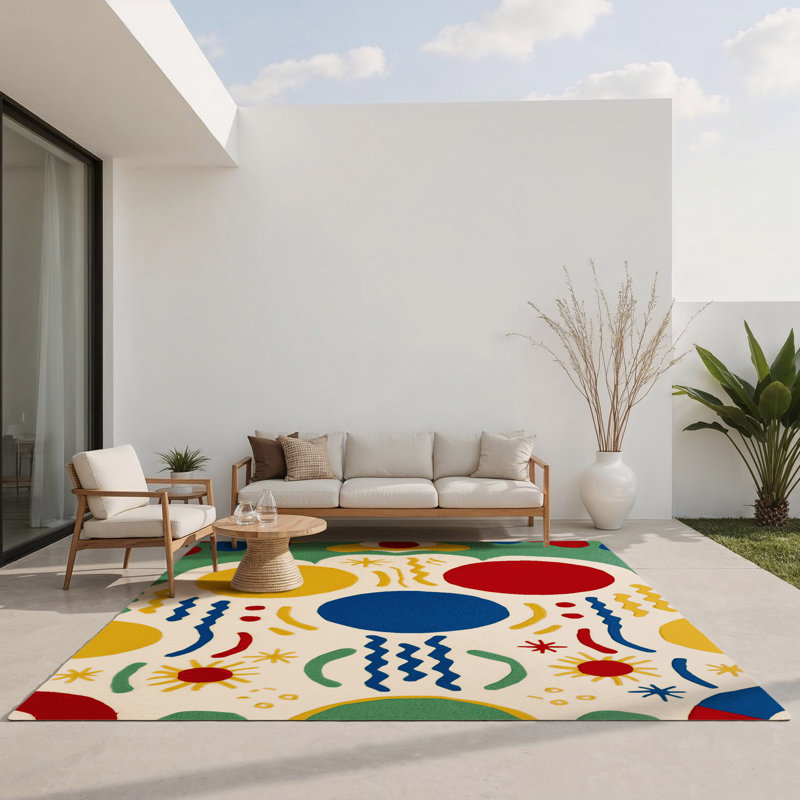 Tapis intérieur et extérieur Breezy Dash, Rectangulaire 8 pi x 10 pi