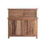 Reclaimed Wood Vintage Reproduction Sideboard With Antique Mirrored Back
