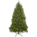 7.5' Pre-Lit Rockwood Pine Artificial Christmas Tree Clear LED Lights