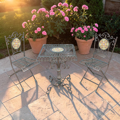 Dolomites Three Piece Mosaic Bistro Set