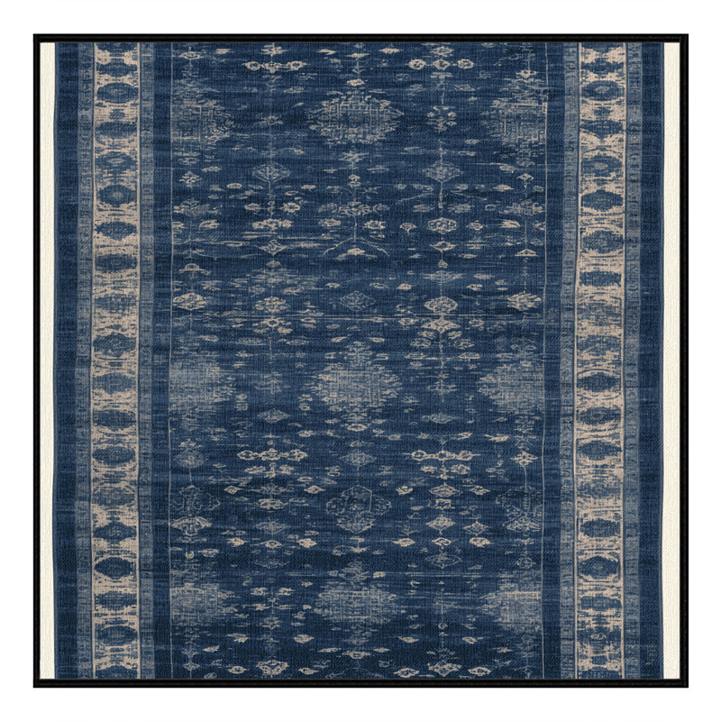 Machine Washable Overdyed Gray Area Rug, Square 7'