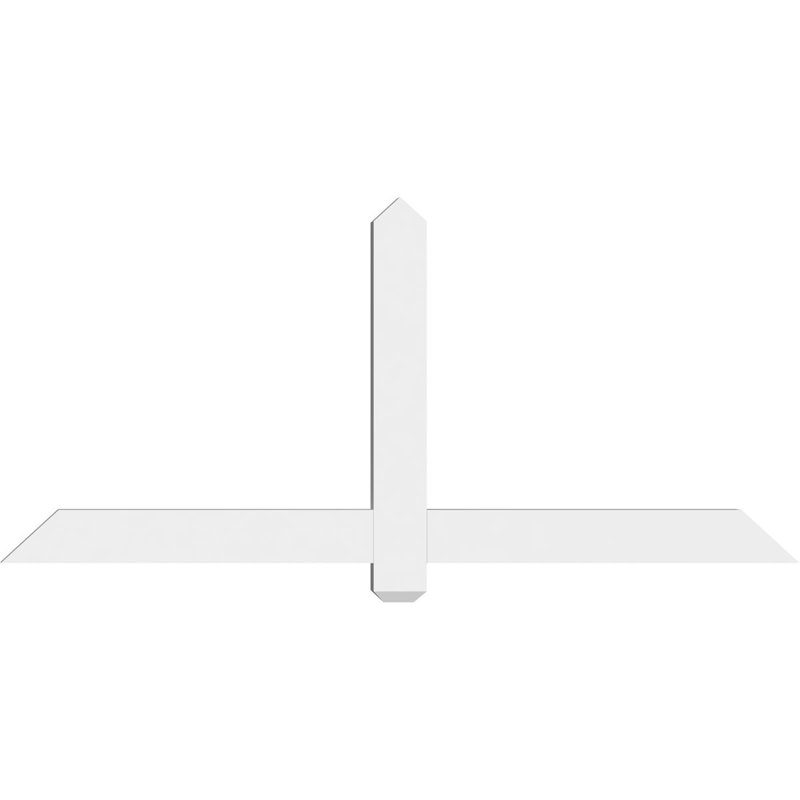 Support à pignon en uréthane Eugene, L 60 po x H 27 1/2 po, P 2 po x F 6 po