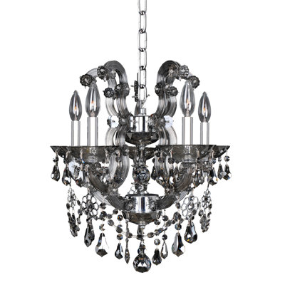 Lustre en chrome Brahms 5 LT Allegri
