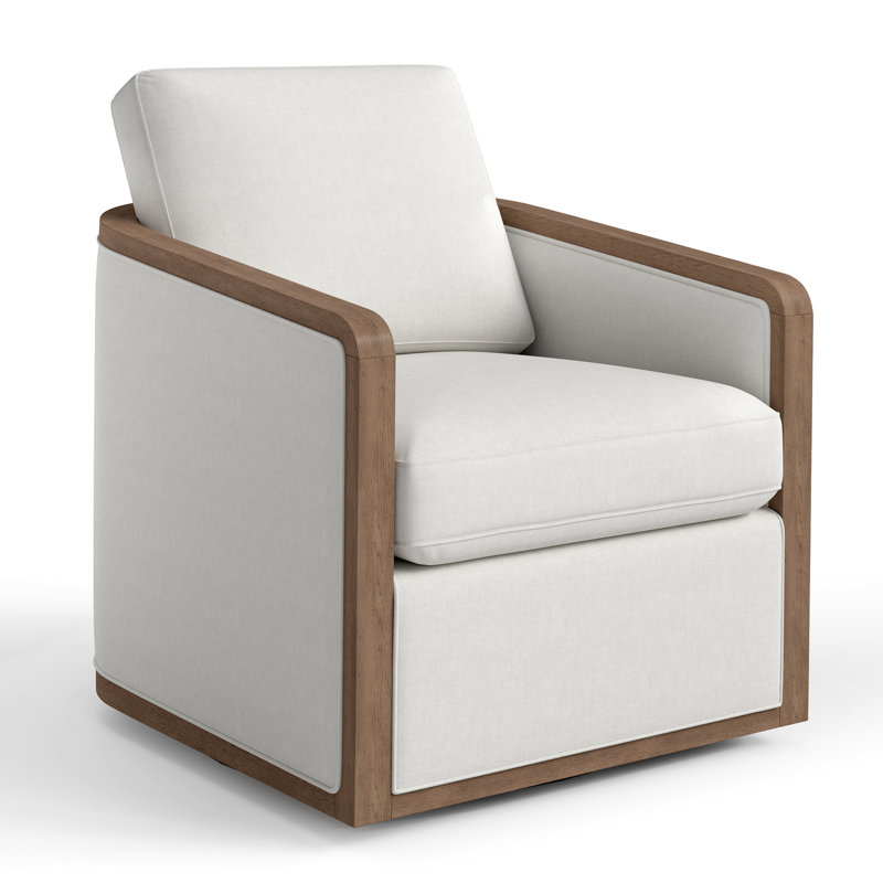 Fauteuil pivotant Clarisse, Blanc