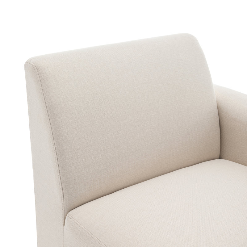 Fauteuil d'angle Duvall, Polyester beige