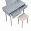 Magnifique commode avec miroir et tabouret avec tiroirs de rangement-1946751769