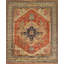 Canvello Serapi Hand-Knotted Rust Wool Area Rug- 6'1" X 8'11"-1988944733