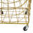 Metal Deep Set Metal Mesh Laundry Basket Storage Cart with Wheels and Handles-62972723-62972726