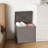 22.07"W 32 Gallon Resin Outdoor Indoor Deck Box For Patio Cushion And Garden Tools(Light Brown/Gray)-122481015