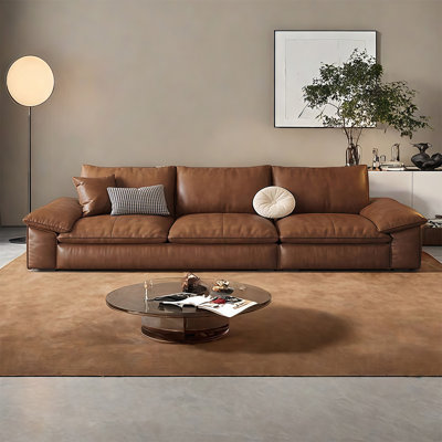 Italian-style Simple and Retro Straight-row Sofa