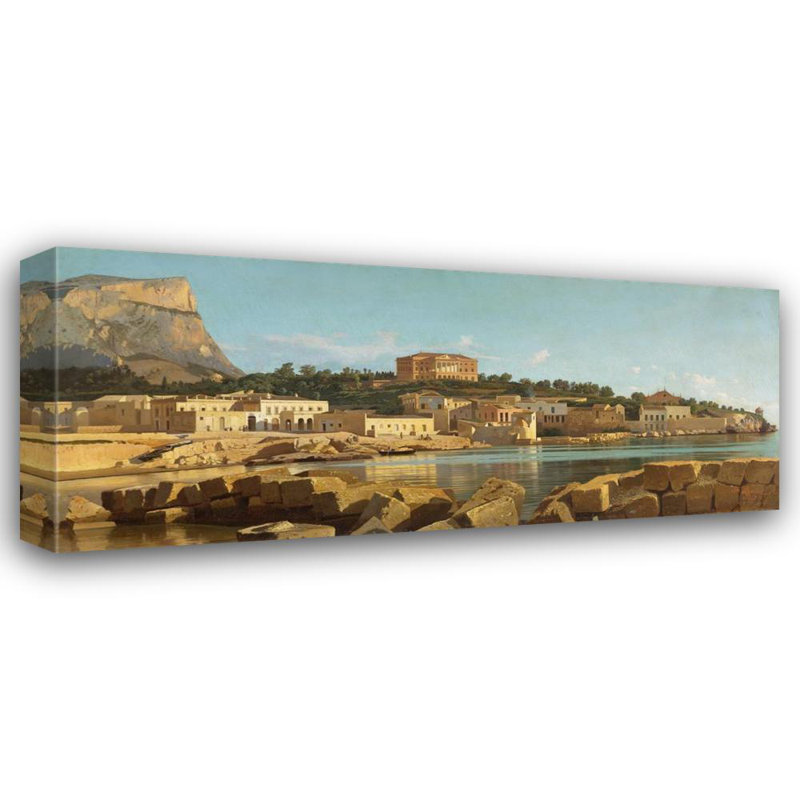 «View of Acquasanta, Palermo» par Francesco Lojono - art mural sur toile tendue, H 48 po x l 33 po