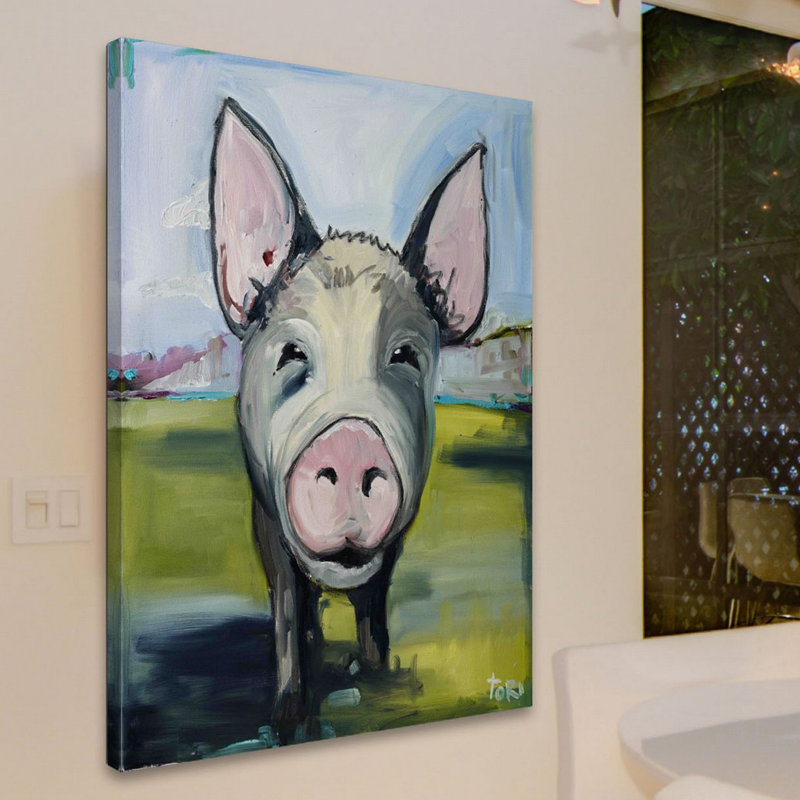 Hog Heaven by Tori Campisi - Wrapped Canvas Print, 45cm H x 30cm W x 3.81cm