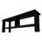 Stained TV Stand With Open Storage-24796699