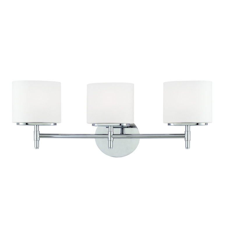 Éclairage pour meuble-lavabo 3 lumières Trinity, Nickel satiné