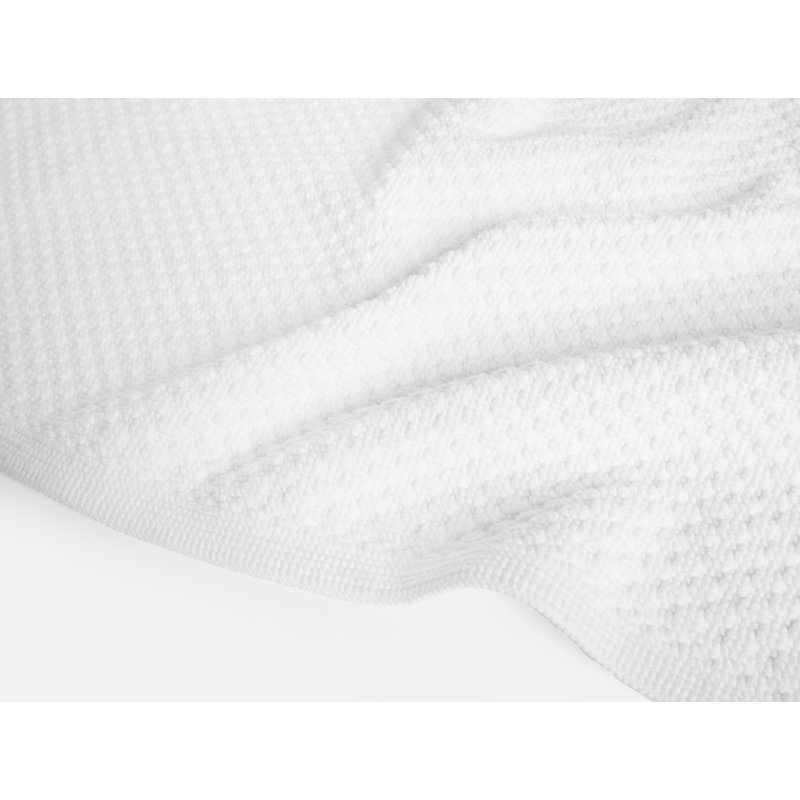 Moonstone Organic Turkish Cotton Bath Rug, Alpine White