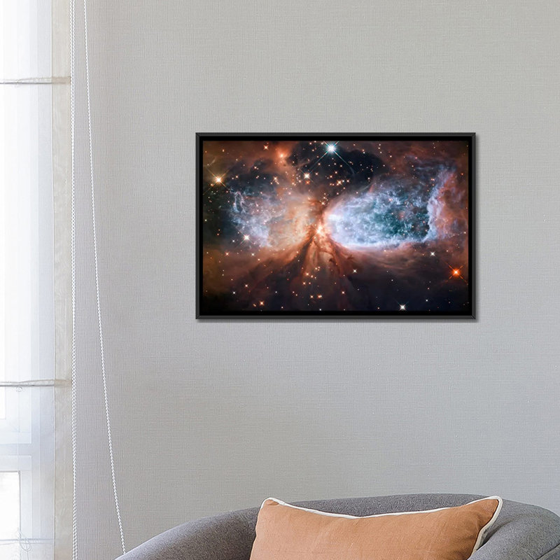 « céleste snow angel s106 nebula », impression sur toile tendue Lenworth, H 18 po x l 26 po x P 1,5 po, Pas de tapis