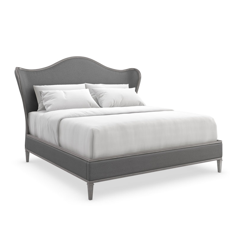 Beauty Upholstered Standard Bed, Queen, Gray