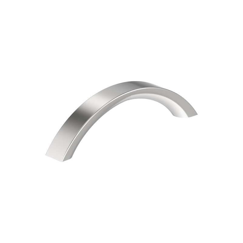 Poignée d'armoire Parabolic 3-3 / 4 po (96 mm) chrome poli d'un centre à l'autre - paquet de 10, Chrome poli, 3 3/4"