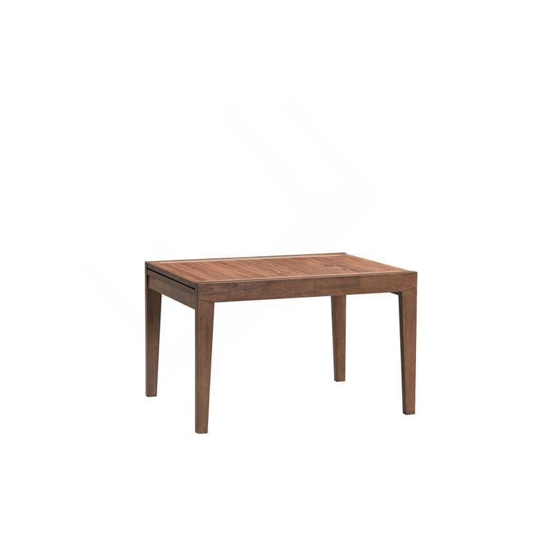 Walnut Finish Dining Table W/ Extension Leaf