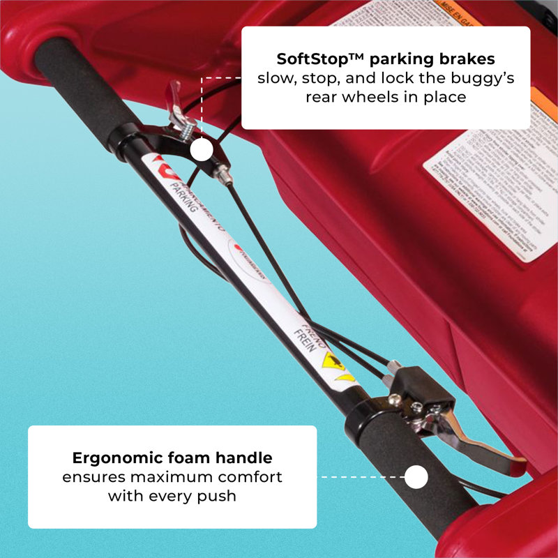 Gaggle Parade Multi-Child Buggy, Red/Gray