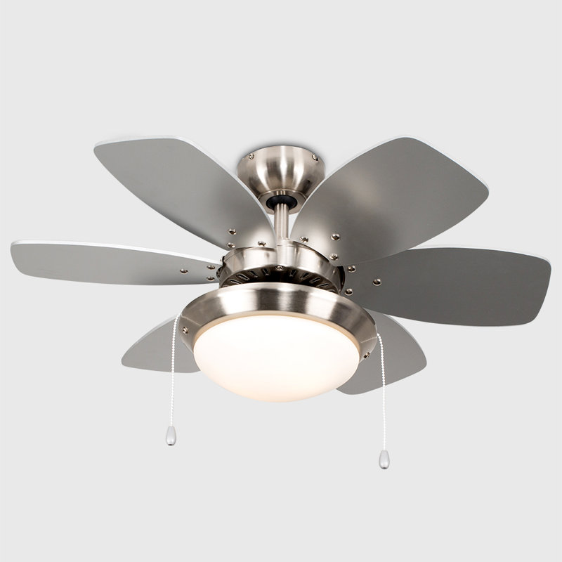 Paschke 76cm Ceiling Fan with Light Kit, No