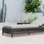 Chaise longue d'extérieur avec cadre en aluminium