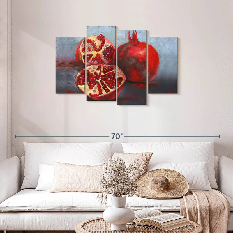 Yarlin Pomegranates, 27" H x 43" W