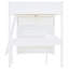 Lit mezzanine double avec bureau et tablette - blanc. Bois massif conçu pour la stabilité. Augmentez l'efficacité de votre chambre à coucher. Pour plus de 6 ans. 78 po x 57,6 po, 70,9 po. Tablettes portantes 400 lb-1674882642