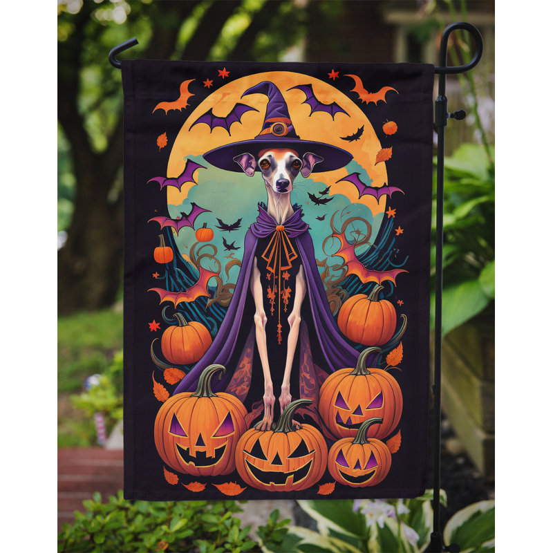 Drapeau de jardin d'Halloween en polyester Jamiria, 15,5 po x 11,25 po
