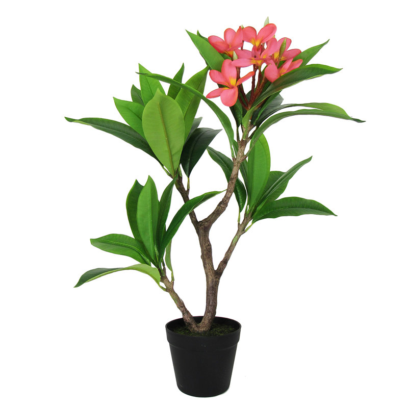 Plumeria artificiel 27 po en pot