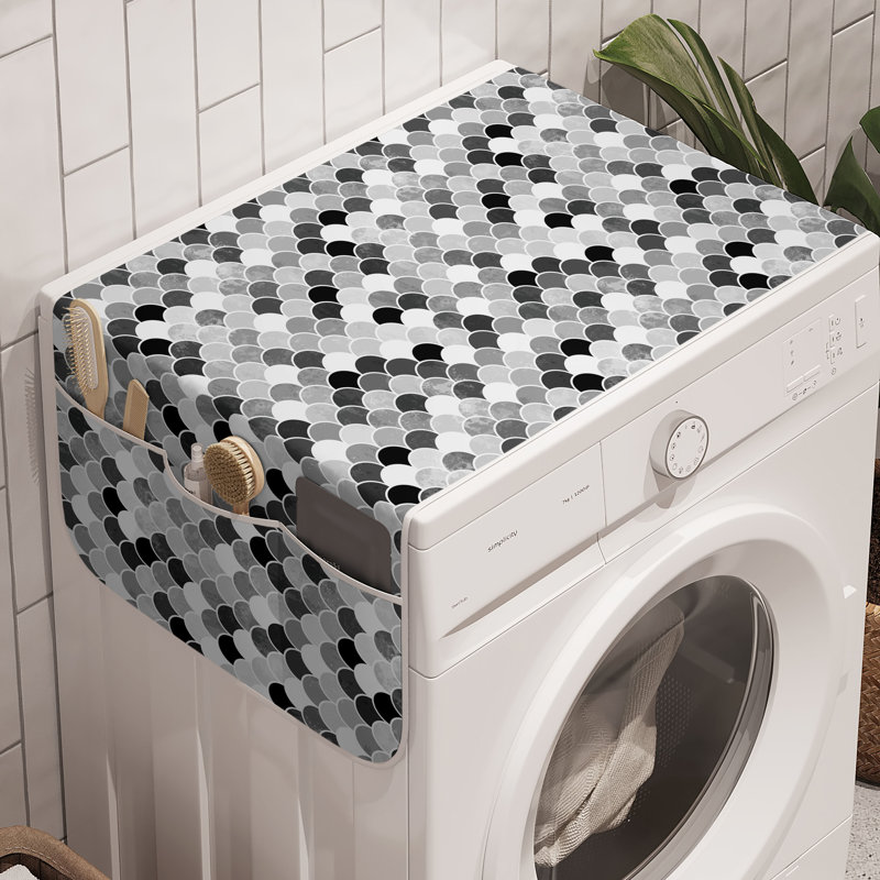 Machine à laver le poisson East Urban Home, paquet de 2, 47 po x 18,5 po noir gris blanc