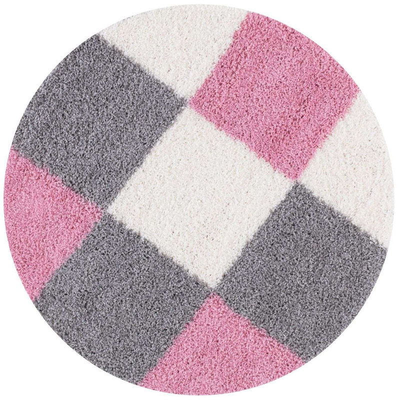Geometric Shag, Round 120 cm