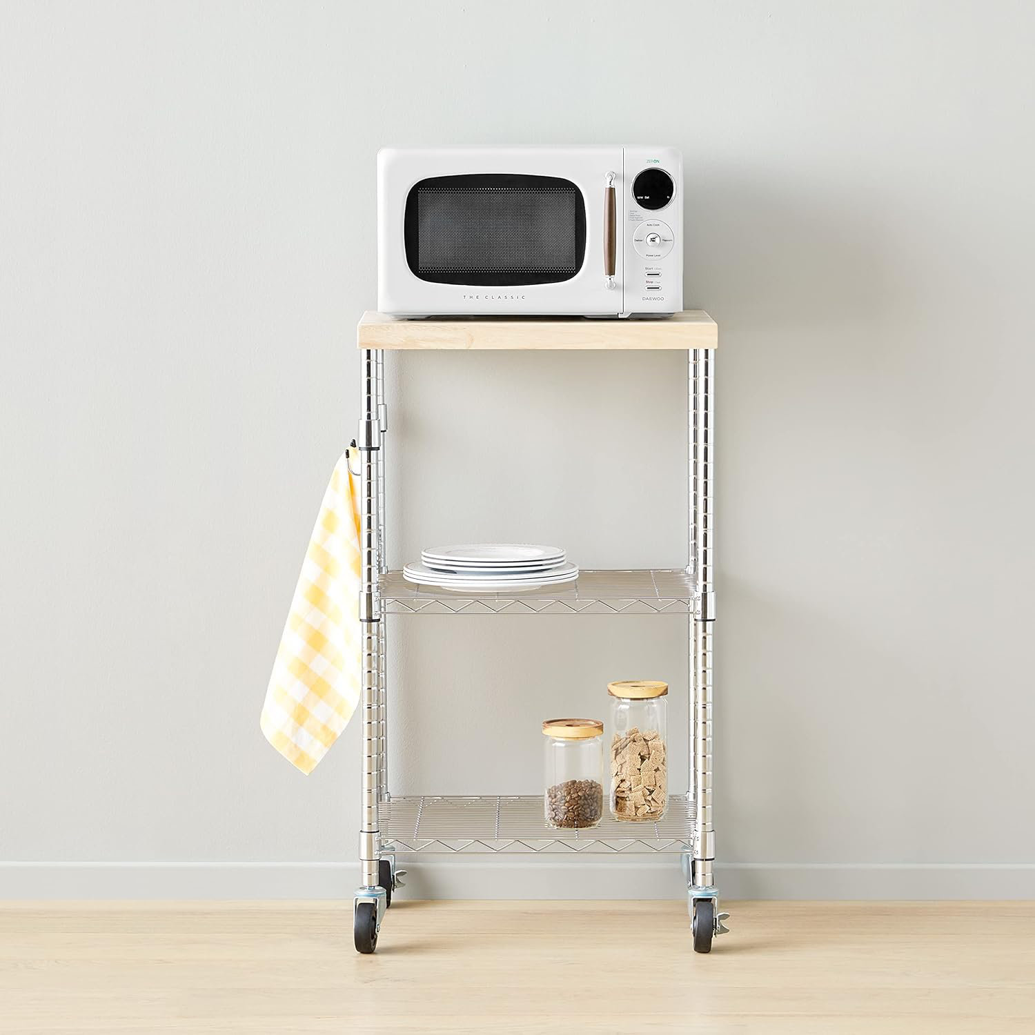 Rebrilliant Portable Kitchen Storage Rack on Caster Wheels with ...