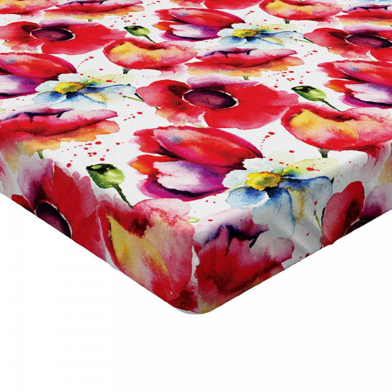 Drap-housse en microfibre Poppy, Simple