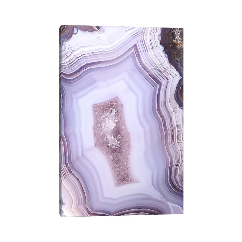 Agate par Sissi et Seb - impression d'art graphique, H 26 po x l 18 po x 1,5 po, Toile tendue, Pas de tapis